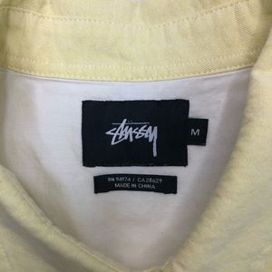 Stussy short sleeve botton down shirt size m